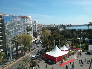 MIPTV - view from the top of the Palais des Festivals. 