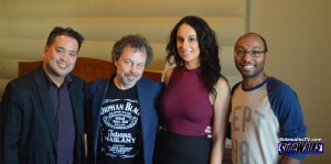 Curtis Armstrong with SIDEWALKS crew