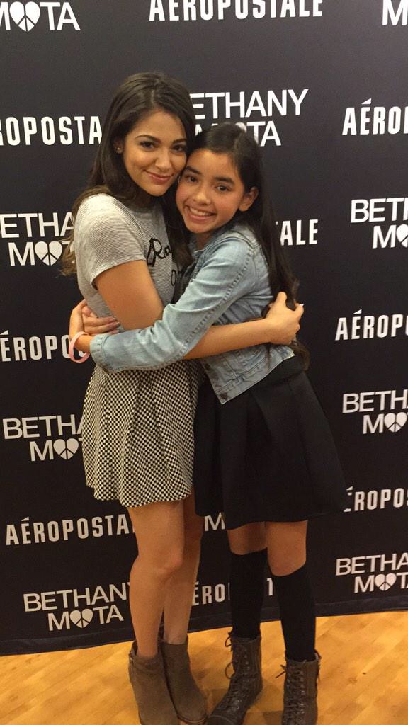 Bethany Mota hug