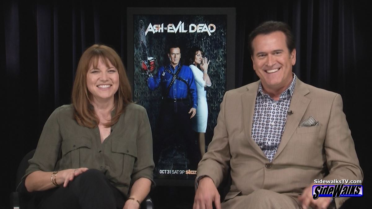 Lucy Lawless and Bruce Campbell