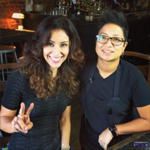 Host Veronica Castro and chef Janice Dulce