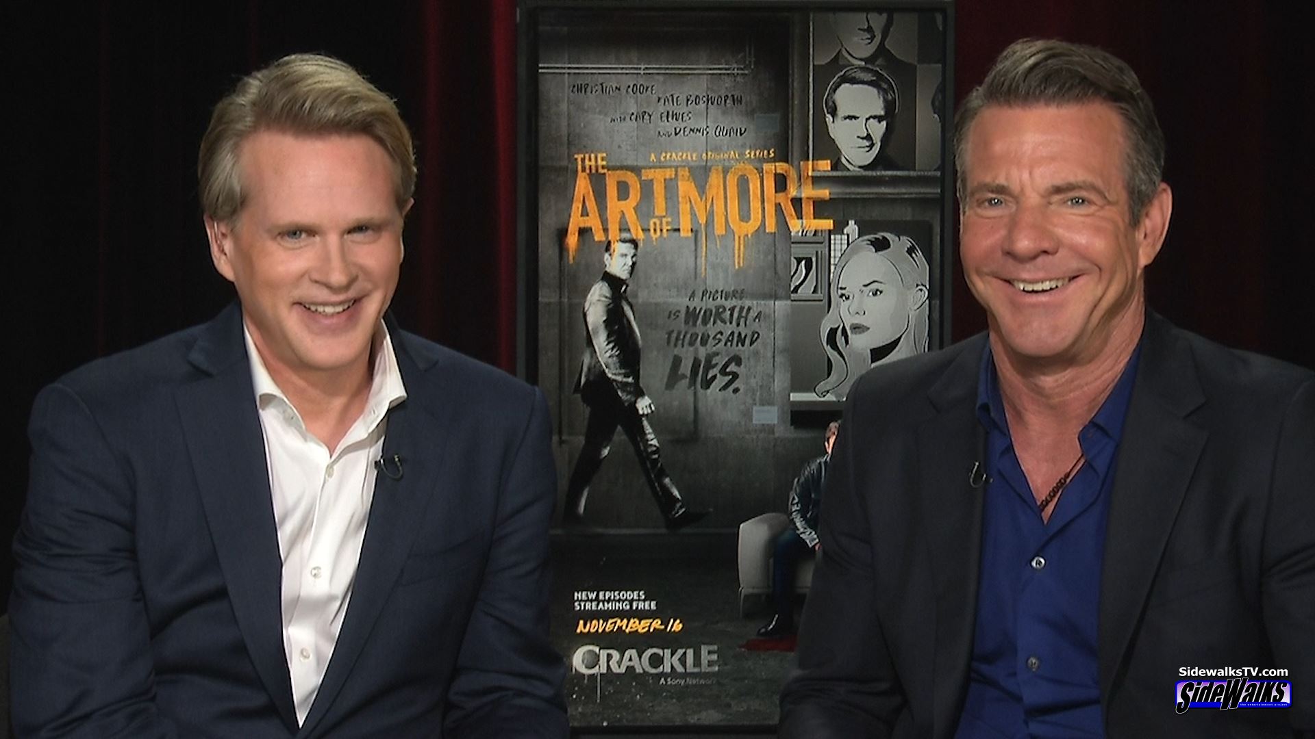 Dennis Quaid and Cary Elwes, the stars of Crackle's The Art of More