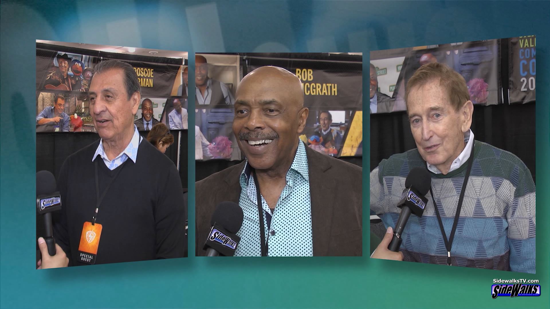 Stars of Sesame Street -Emilio Delgado, Roscoe Orman, and Bob McGrath