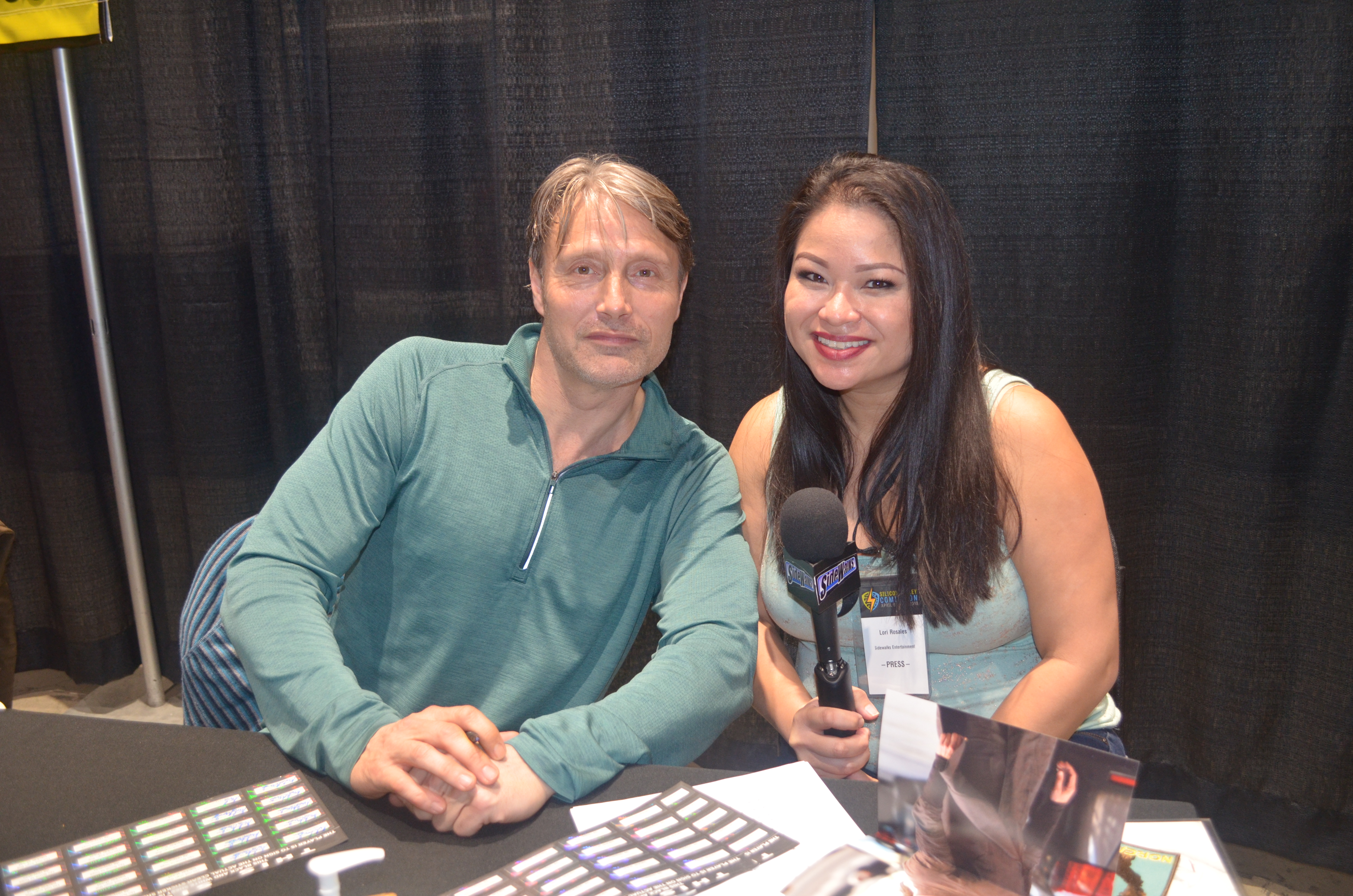 Mads Mikkelsen and Lori Rosales