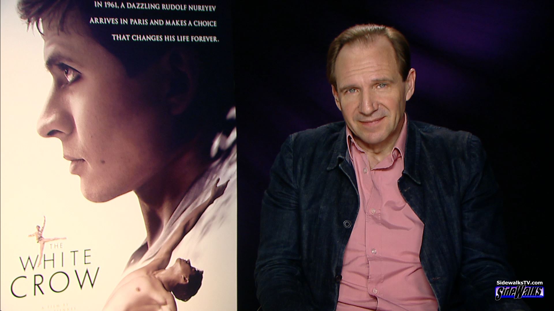 Image of our interview with Ralph Fiennes