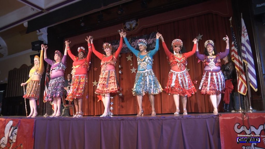 Screen shot of belly dancers