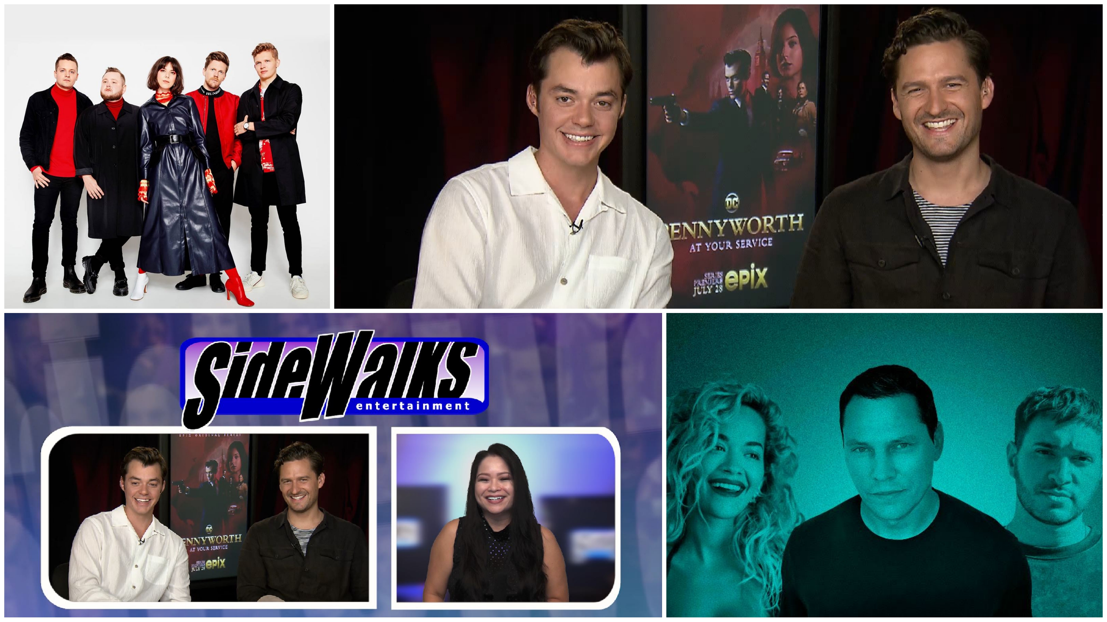 Collage of performers appearing in the episode