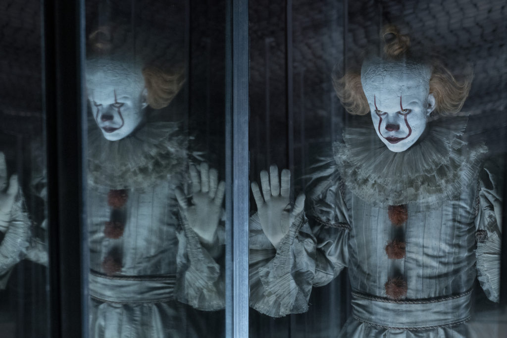 An image of BILL SKARSGÅRD as Pennywise in New Line Cinema’s horror thriller "IT CHAPTER TWO,” a Warner Bros. Pictures release. (Brooke Palmer)