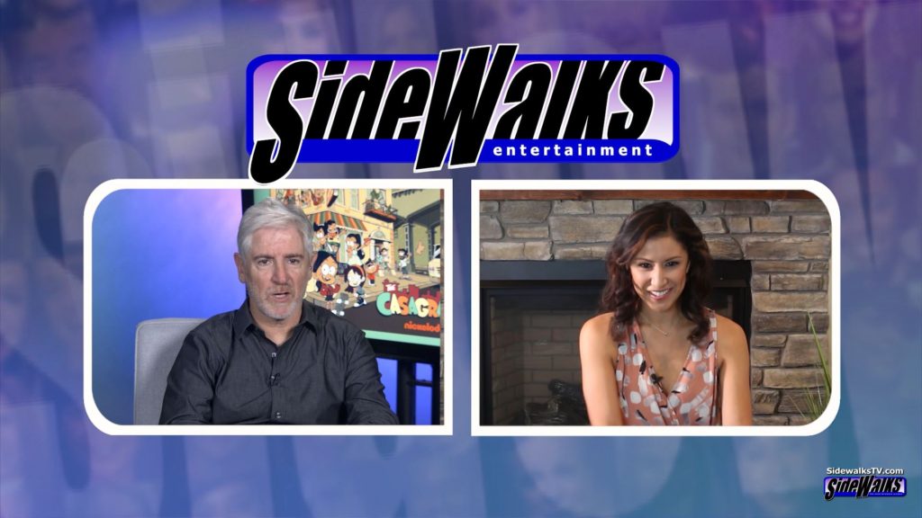 Host Veronica Castro interviews Carlos Alazraqui