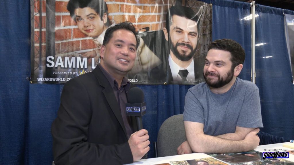 Samm Levine is interviewed at Wizard World by host Richard R. Lee