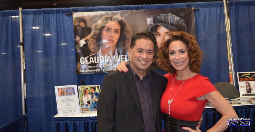 Richard interviewing actress Claudia Wells at Wizard World