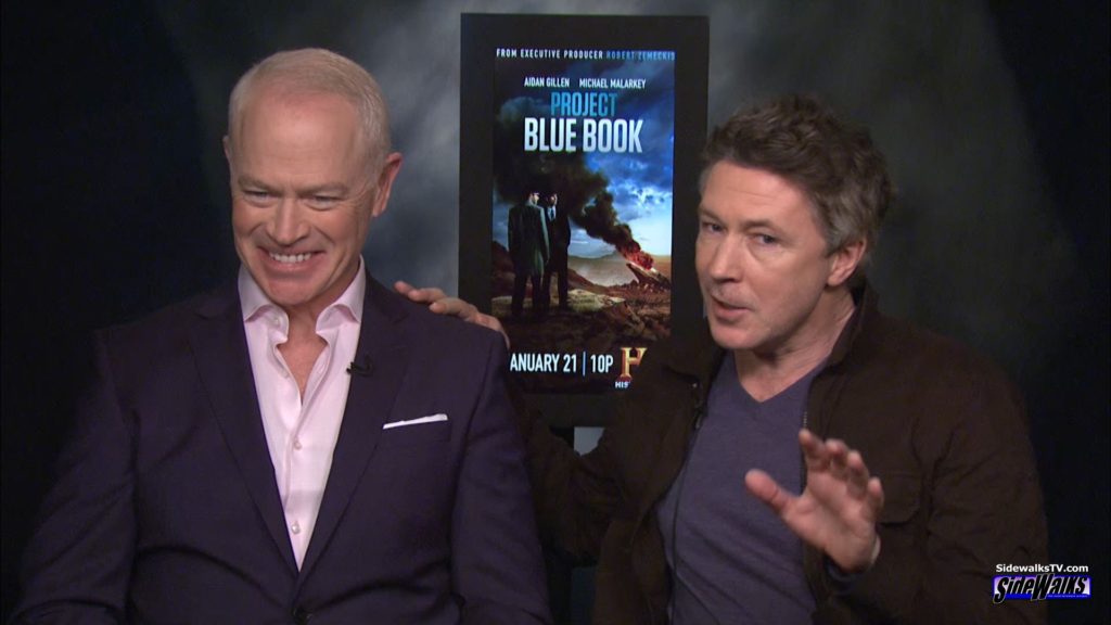 Neal McDonough and Aidan Gillen during their interview