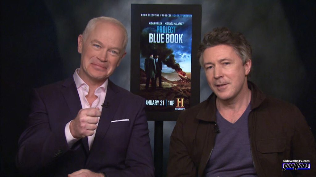 Neal McDonough and Aidan Gillen during their interview