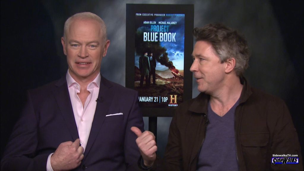 Neal McDonough and Aidan Gillen during their interview