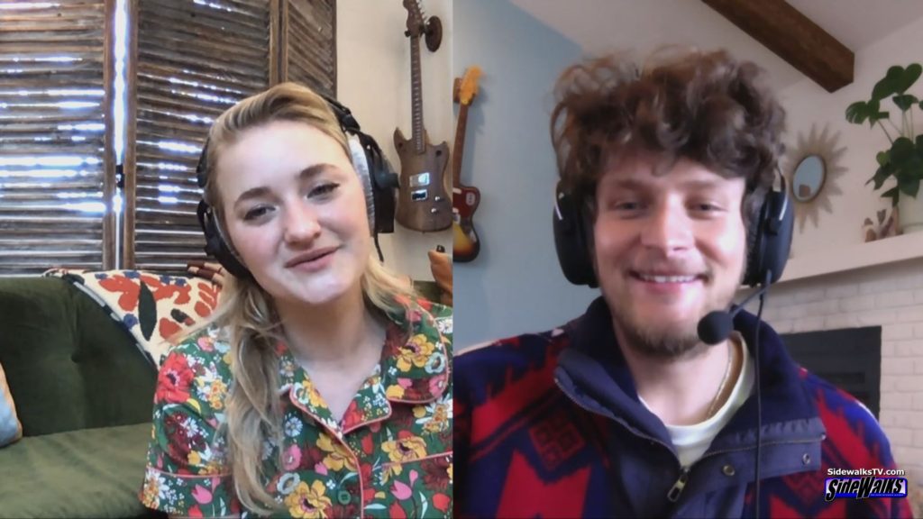 AJ Michalka and Brett Dier in a two-shot