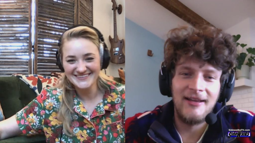 AJ Michalka and Brett Dier in a two-shot