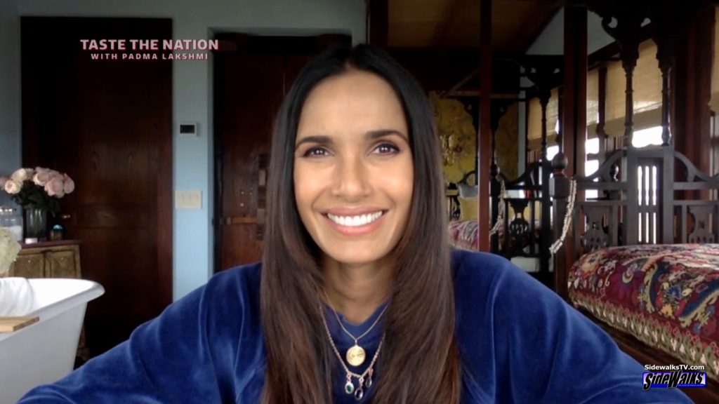 Padma Lakshmi smiling