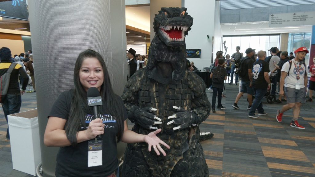 Lori interviews Jose, the designer of his Godzilla costume