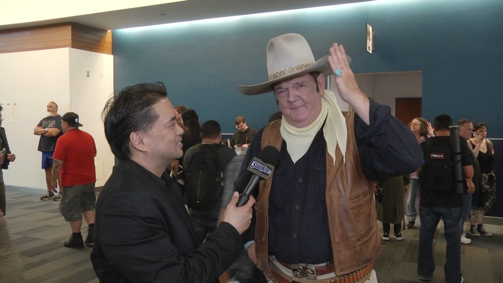 Host Richard R. Lee interviews Jeffrey Wayne Sutherland, who is a John Wayne impersonator