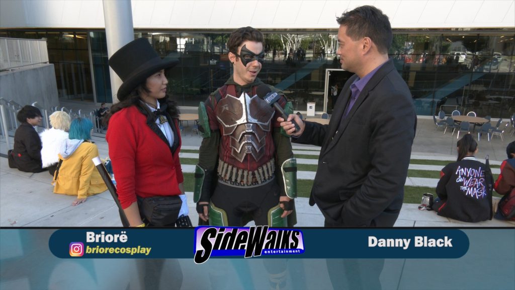 Interviewed by host Richard R. Lee, Cosplayers Briore as Brendon Urie from Panic! At The Disco and Danny Black as Robin / Nightwing from "DC's Titans"