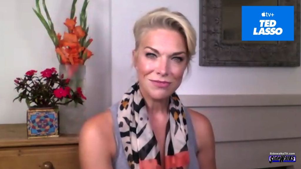 Hannah Waddingham in a single shot of her during our interview