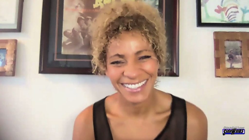 More smiling from Michelle Hurd