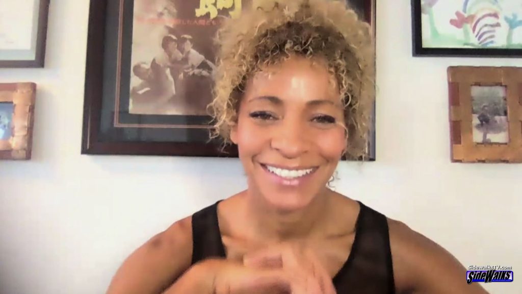 Another great smile from Michelle Hurd