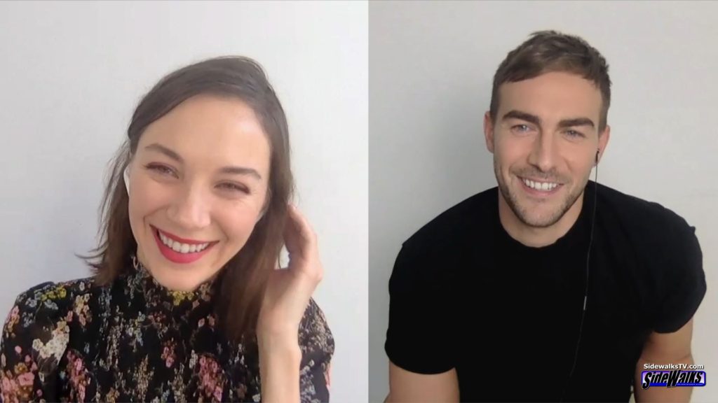 Sydney Lemmon and Tom Austen in a two shot during our interview for Helstrom