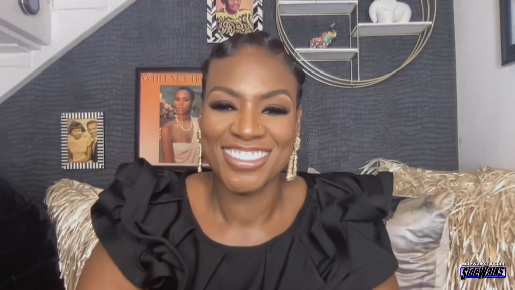 Patrice Covington in a single shot smiling