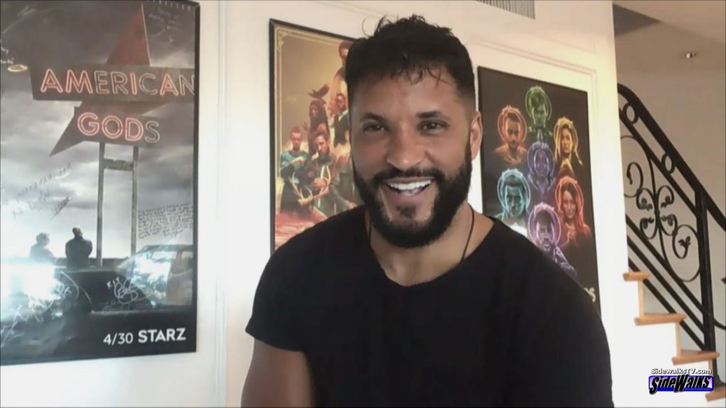 Ricky Whittle smiling