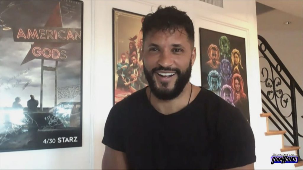 Ricky Whittle closeup shot from our interview