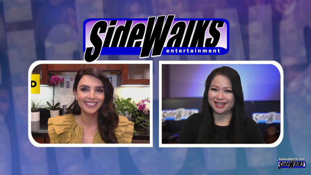 Host Lori Rosales interviews Saba Homayoon in a two-shot