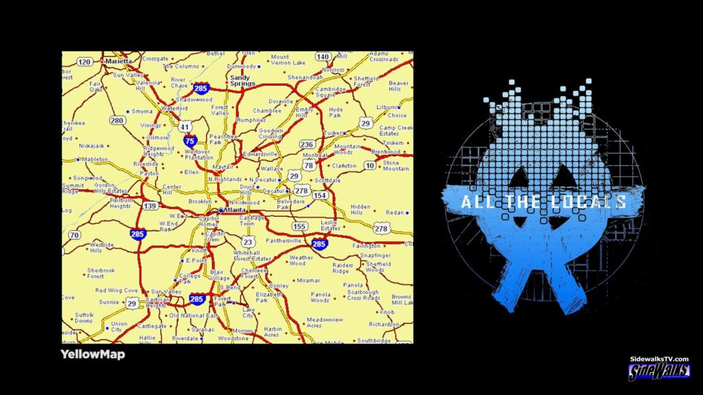 The All the Locals logo is based on the landscape of Atlanta