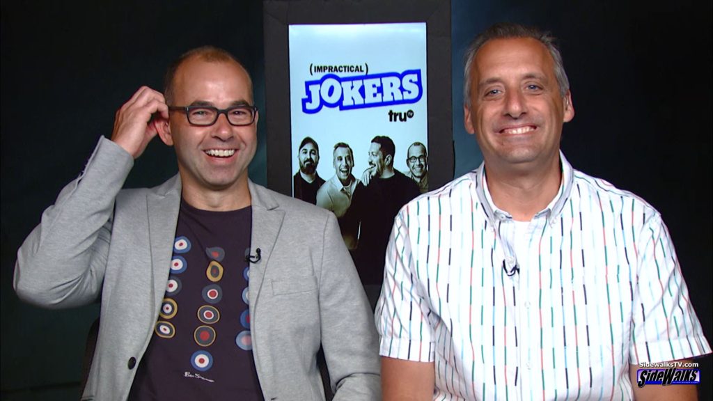 James Murray and Joe Gatto enjoying their interview