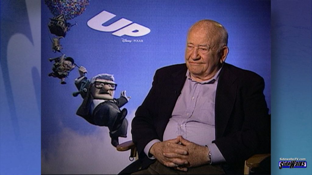 Ed Asner in a single shot during our 2009 inteview