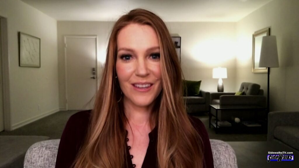 Darby Stanchfield in a closeup