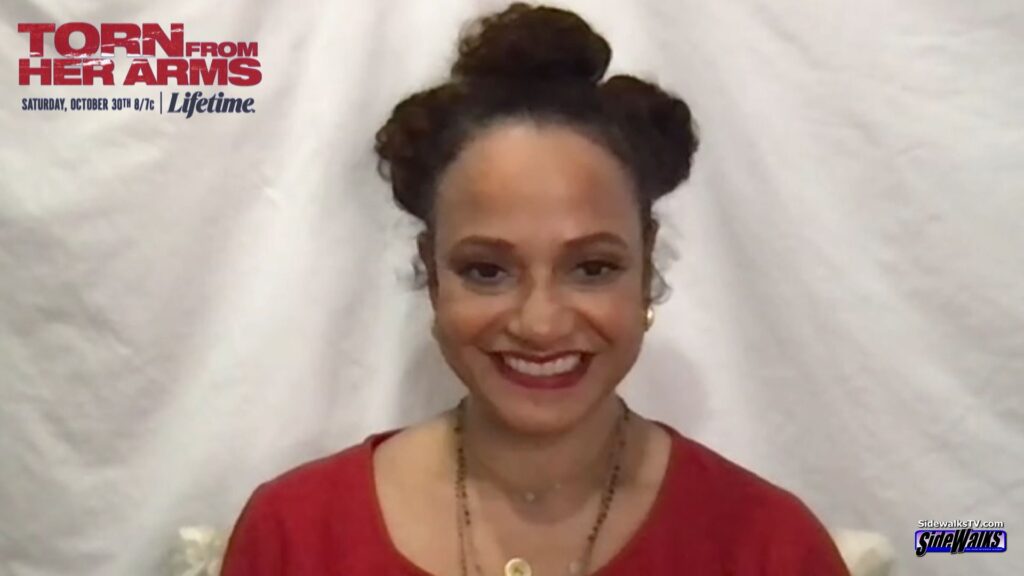 Judy Reyes gives another smile during her interview