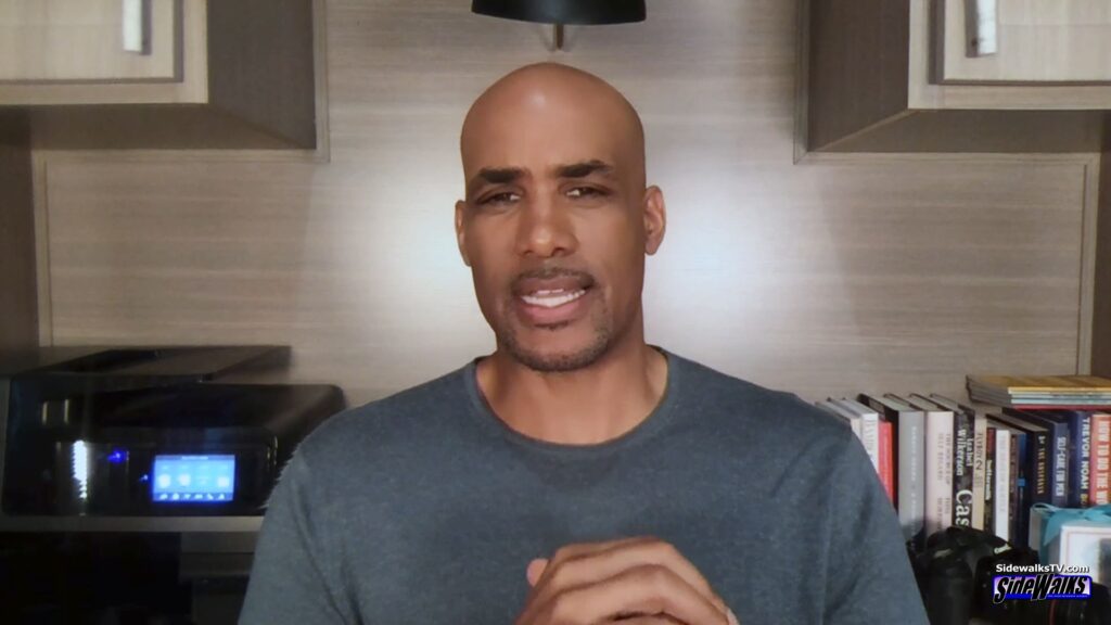 Boris Kodjoe in a single shot talking