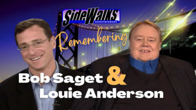 A poster with images of Bob Saget and Louie Anderson