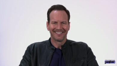 Patrick Wilson in a single shot with a white background