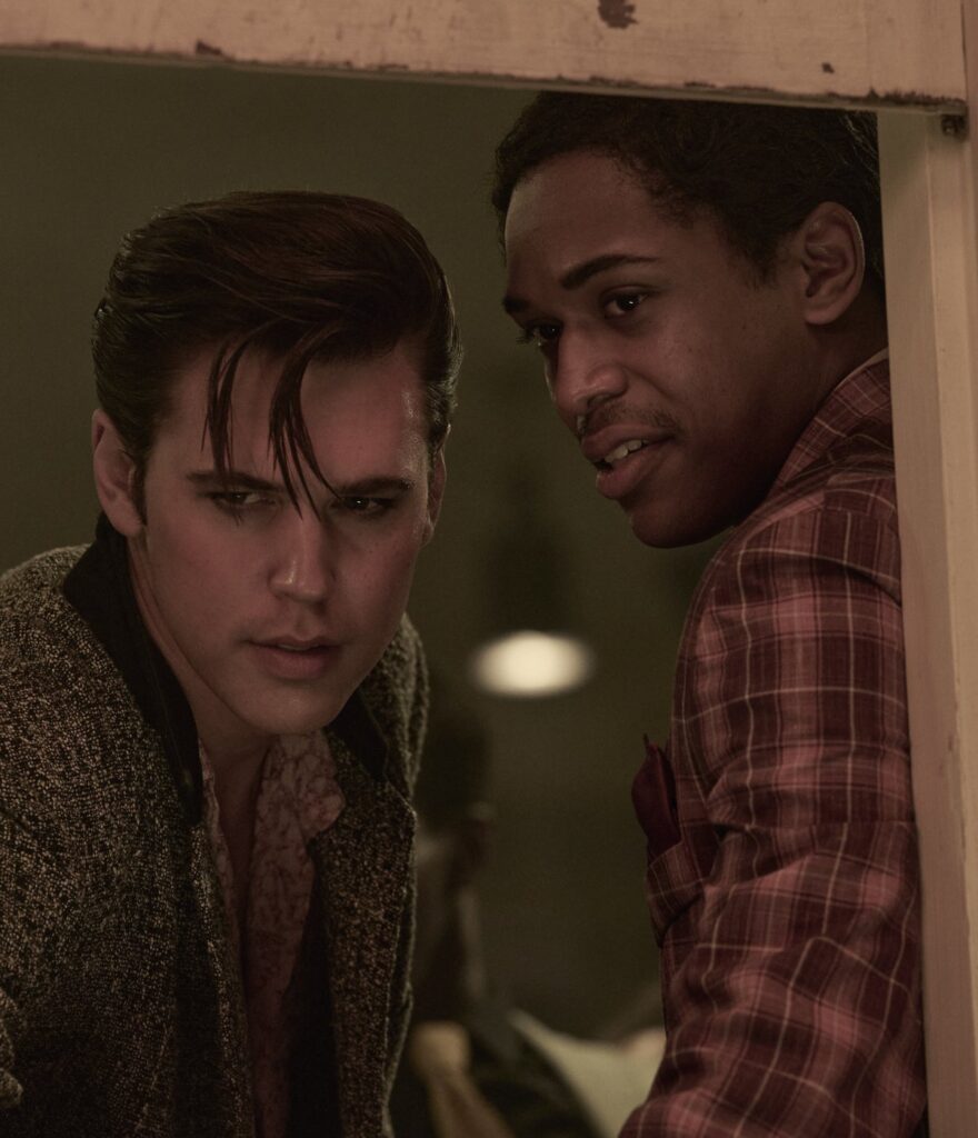 AUSTIN BUTLER as Elvis and KELVIN HARRISON JR. as B.B. King 