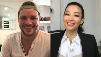 Dominic Sherwood and Arden Cho