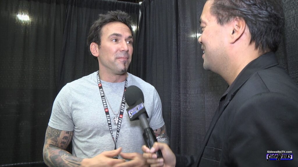 Jason David Frank and host Richard R. Lee