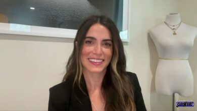 Nikki Reed smiles