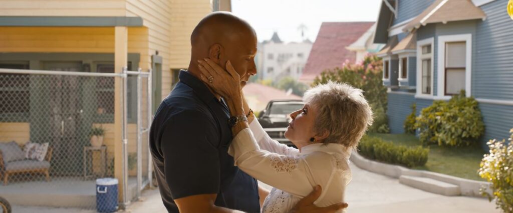 Dom (Vin Diesel) and Abuelita (Rita Moreno)