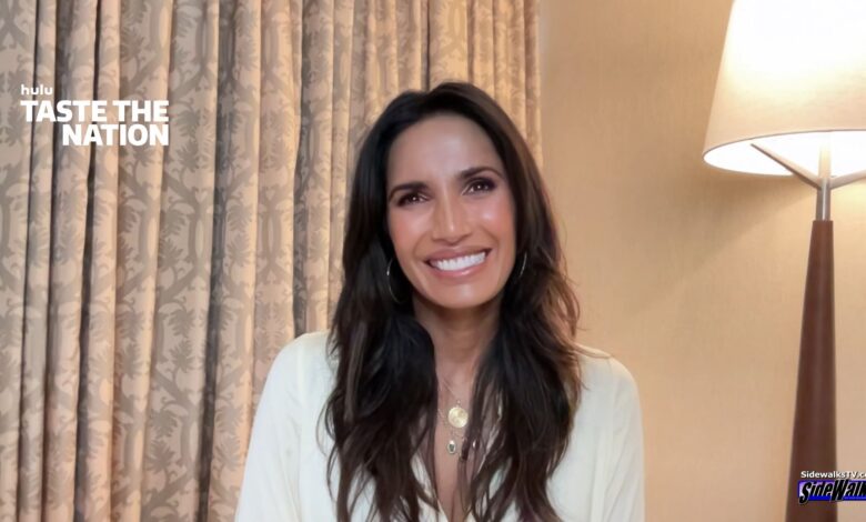 Padma Lakshmi smiles