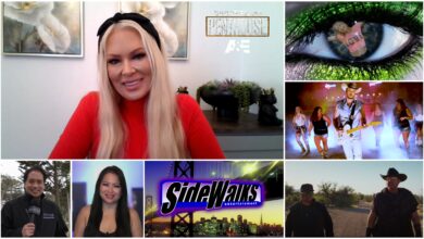 Collage of scenes and performers appearing in the episode