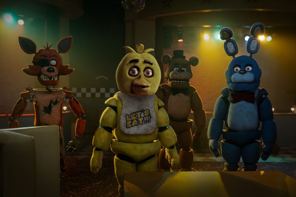 Foxy, Chica, Freddy Fazbear and Bonnie