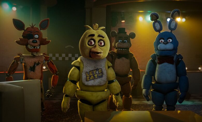 Foxy, Chica, Freddy Fazbear and Bonnie