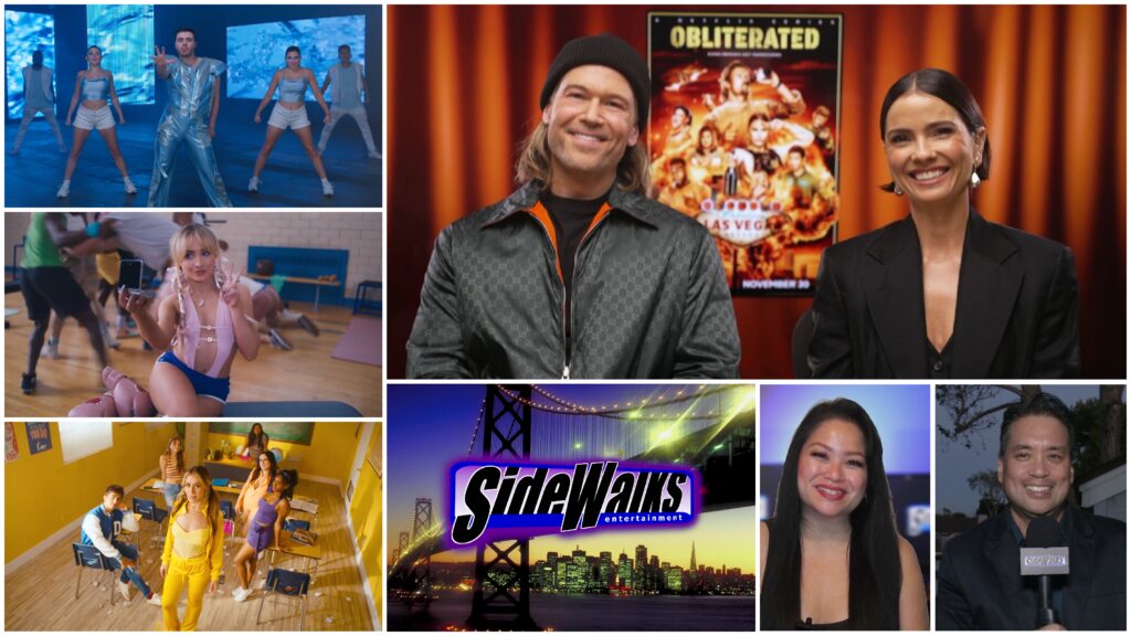 Collage of scenes and performers appearing in the episode